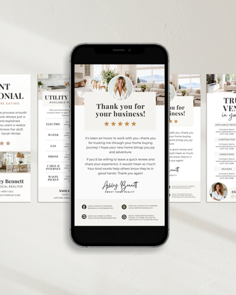 Client Care Bundle - 4 Textable Cards