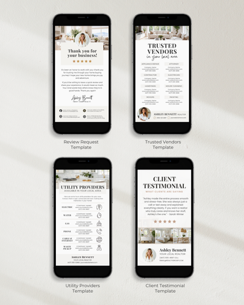 Client Care Bundle - 4 Textable Cards