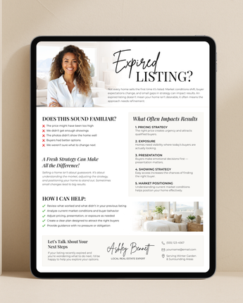 Expired Listing Marketing Flyer