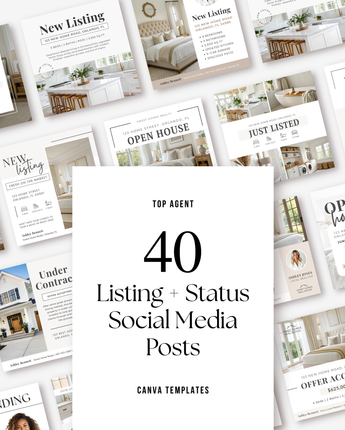 Listings & Status Social Media Post Bundle