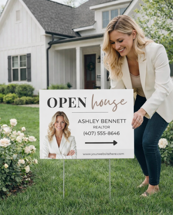 Open House Yard Sign