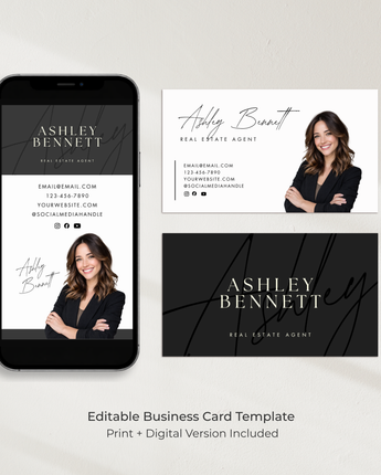 Modern Realtor Business Card Template