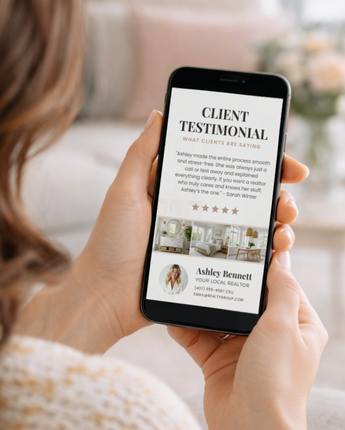 Client Testimonial Textable Card