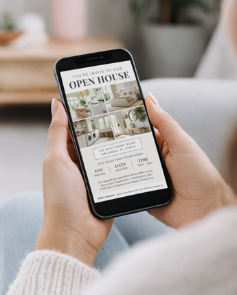 Open House Invitation Textable Card - Multi Photo