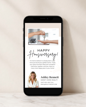Happy Housiversary Textable Card