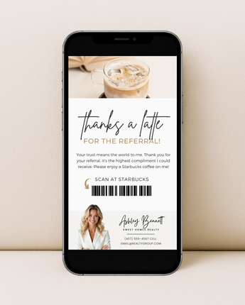 Thanks A Latte Textable Card