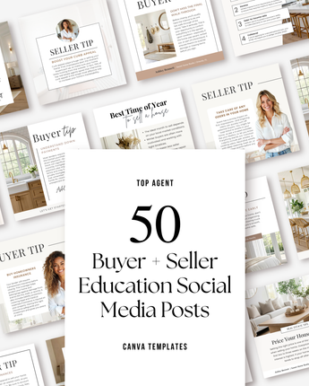Buyer + Seller Education Social Media Post Bundle